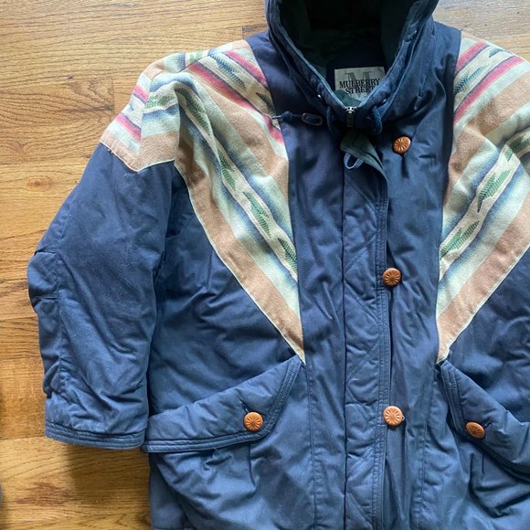 Vintage 90's Mulberry Street Pattern Coat (Waterproof) - Picture 7 of 8